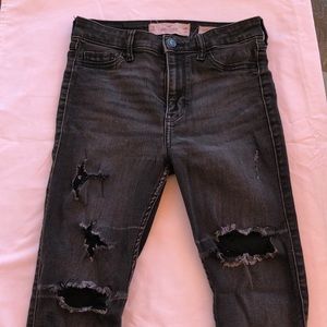Hollister black denim jeans